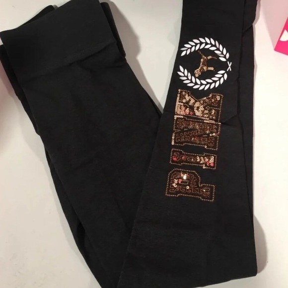 PINK Victoria's Secret Pants - NWT pink bling leggings xs